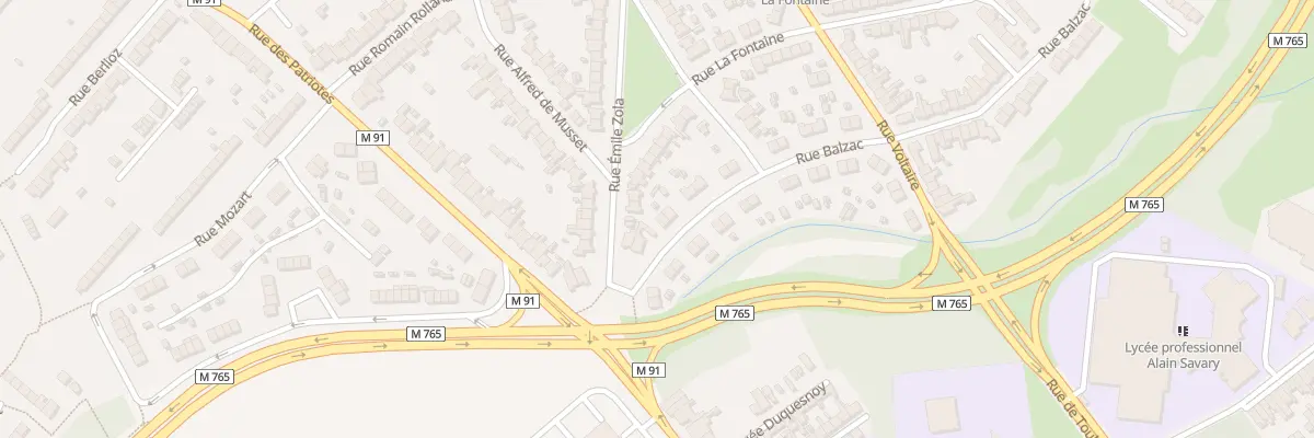 Plan du 1 Rue Balzac à Wattrelos