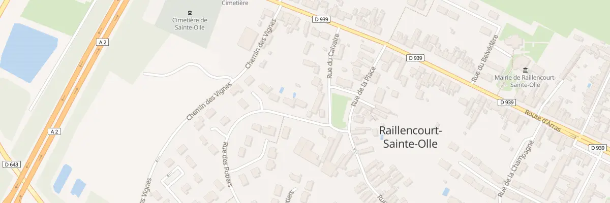 Plan du 2 Rue des Potiers à Raillencourt-Sainte-Olle