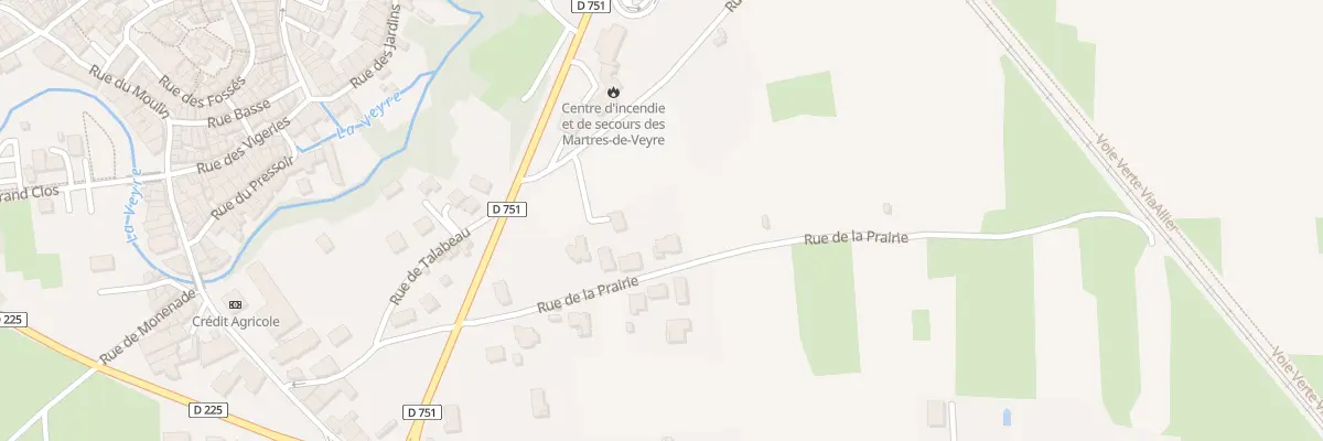 Plan du 167 Rue de la Prairie aux Martres-de-Veyre