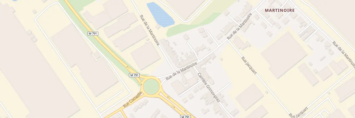 Plan du 388 Rue de la Martinoire à Wattrelos