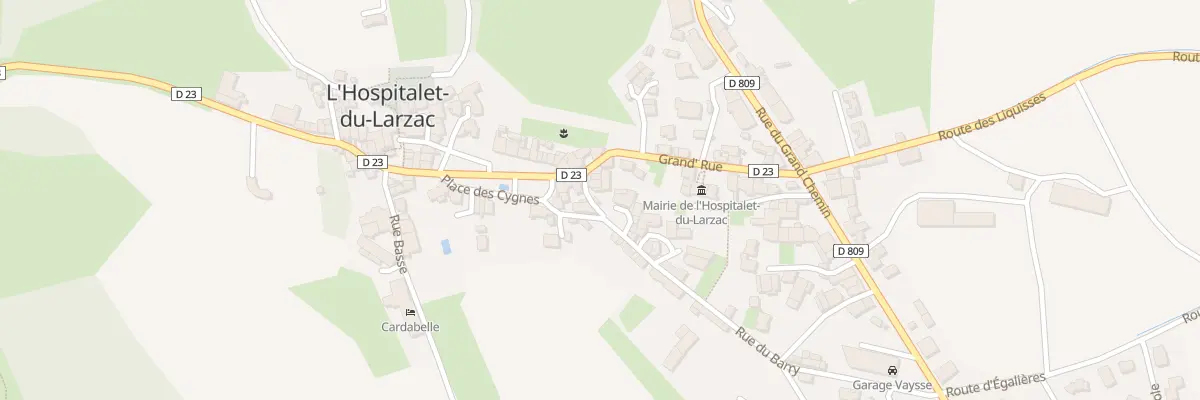 Plan du 1 Tra Du Barry à L’Hospitalet-du-Larzac