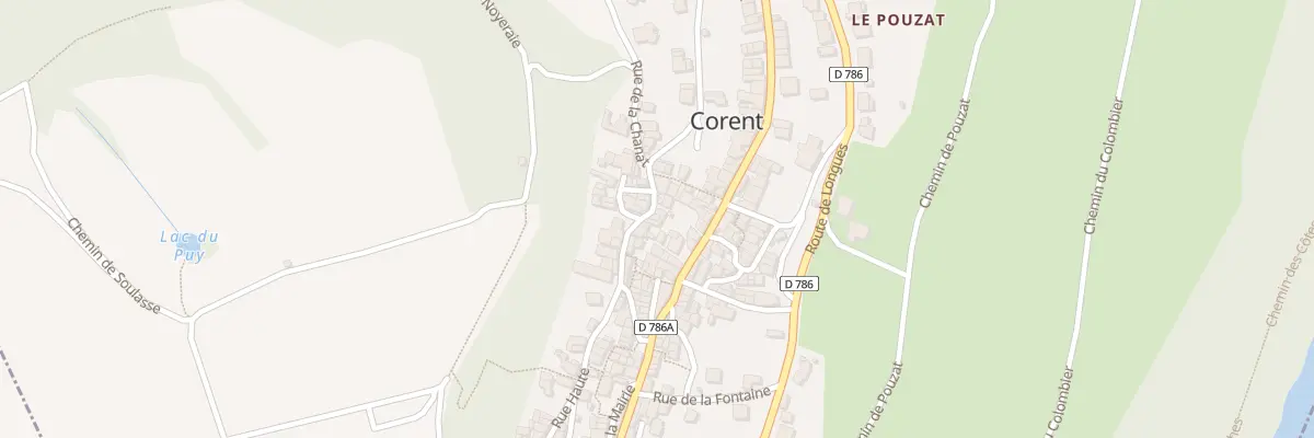 Plan du 5 Rue Haute à Corent