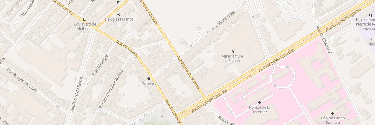 Plan du 287 Rue Pierre de Roubaix à Roubaix