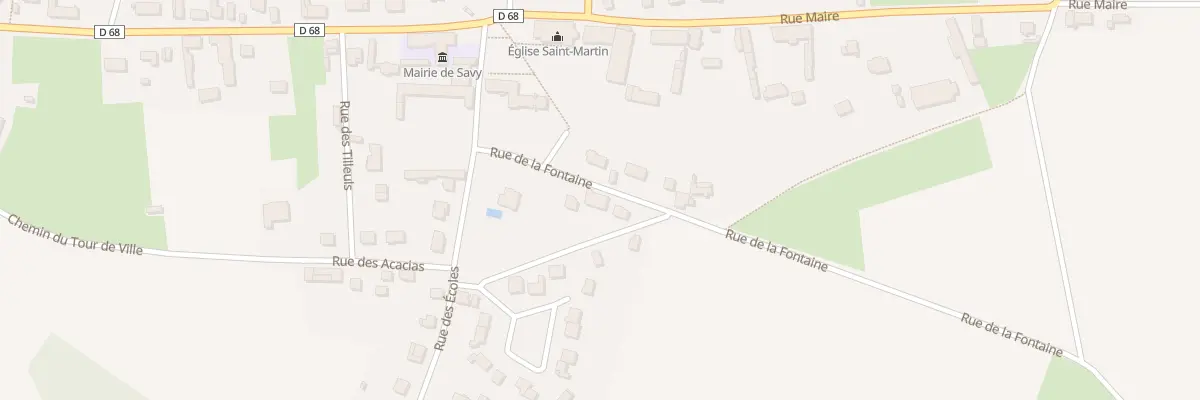 Plan du 6 Rue de Fontaine à Savy