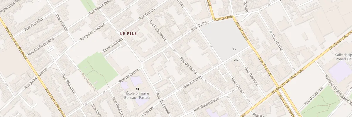 Plan du 10 Rue de Mons à Roubaix