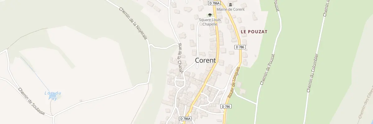 Plan du 4 Rue de la Chanat à Corent