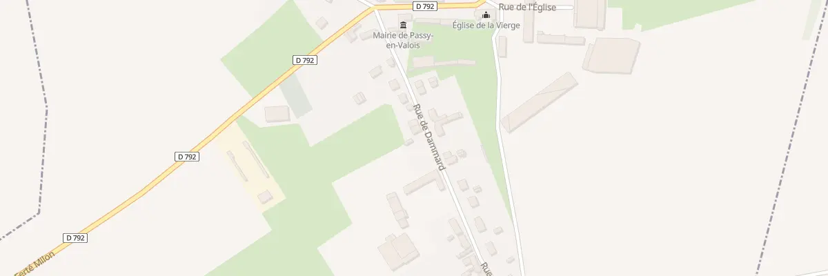 Plan du 13 Rue de Dammard à Passy-en-Valois