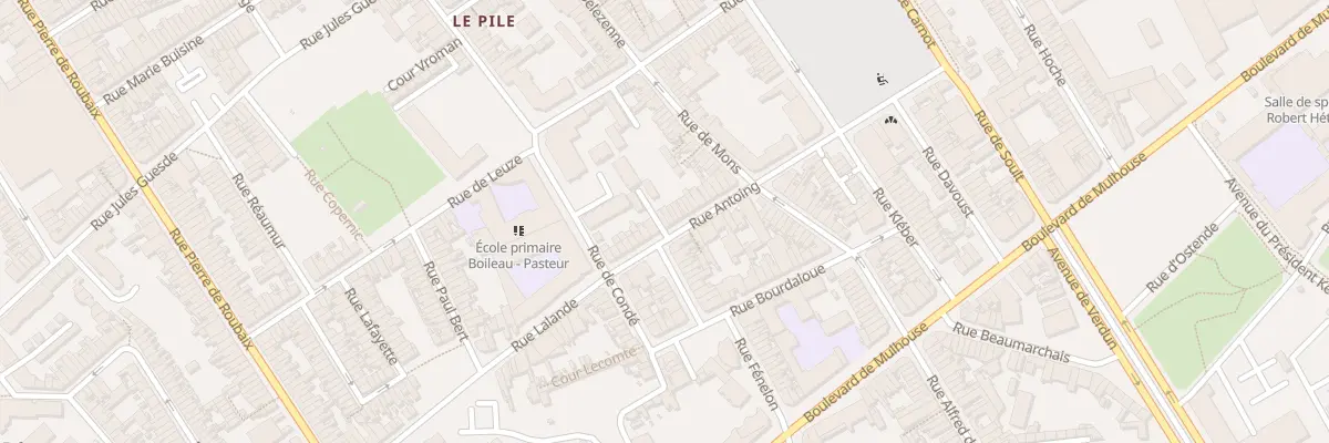 Plan du 21 Rue d’Antoing à Roubaix