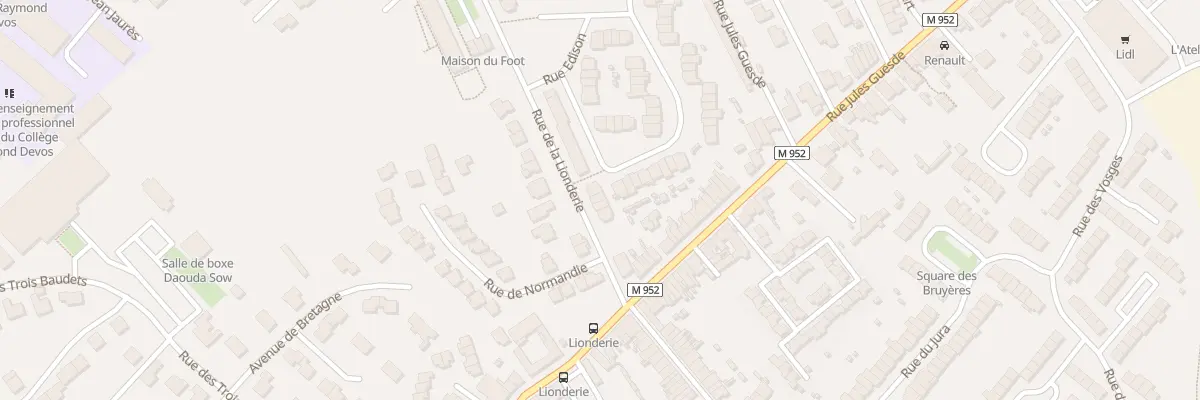 Plan du 6 Rue de la Lionderie à Hem