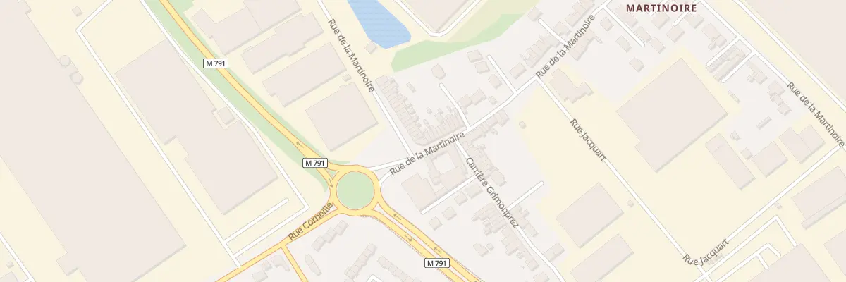 Plan du 380 Rue de la Martinoire à Wattrelos