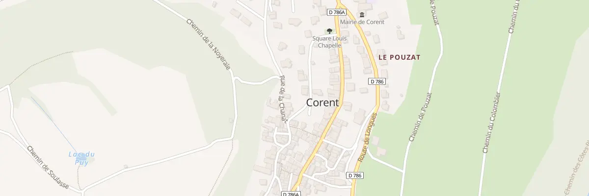 Plan du 6 Rue de la Chanat à Corent