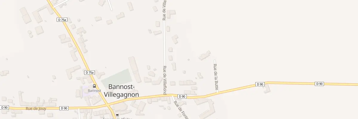 Plan du 6 Rue de Villeflon à Bannost-Villegagnon