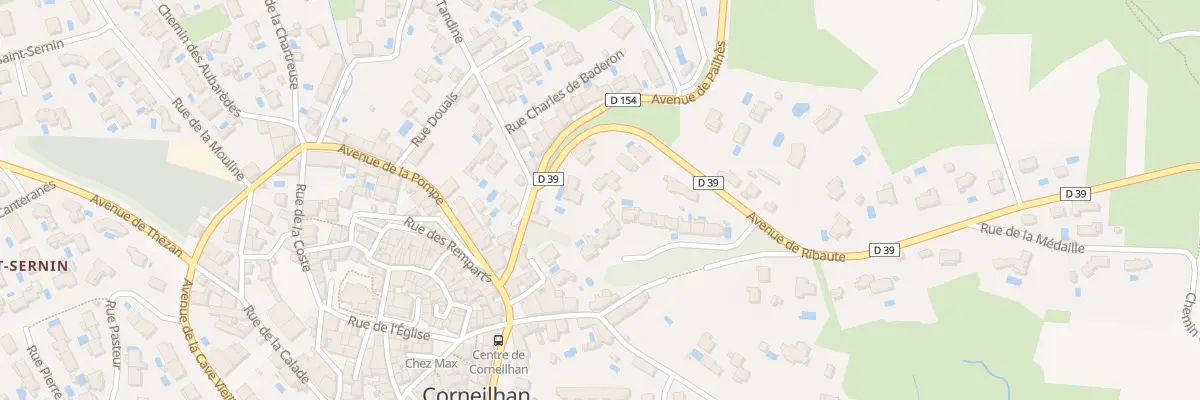 Plan du 4 Av de Ribaute à Corneilhan