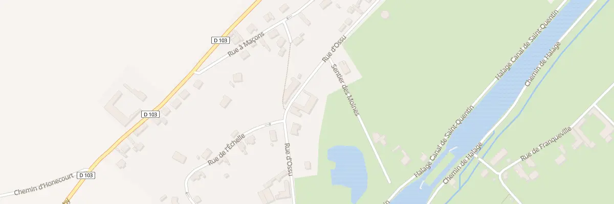 Plan du 7 Rue d’Ossu à Honnecourt-sur-Escaut