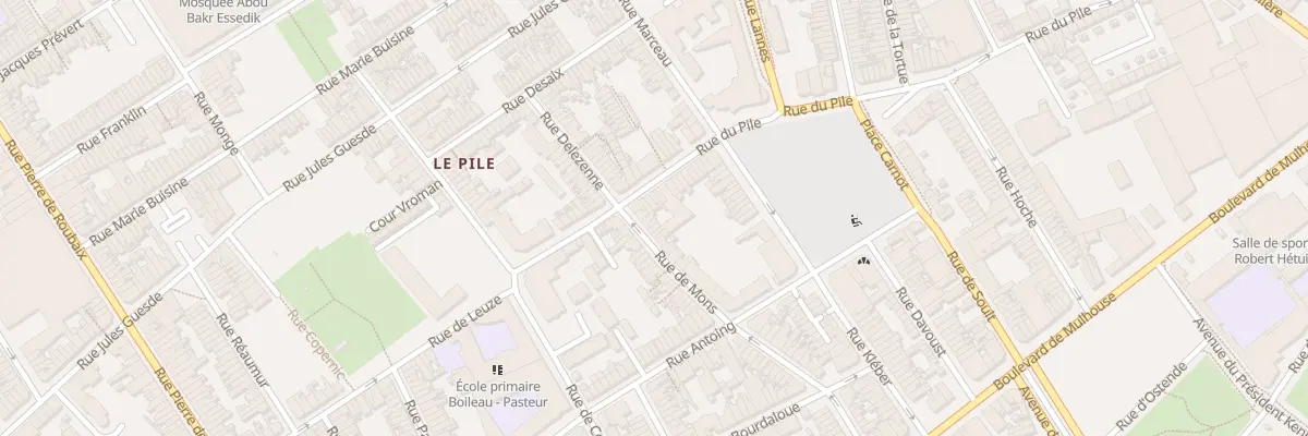 Plan du 3 Rue de Mons à Roubaix