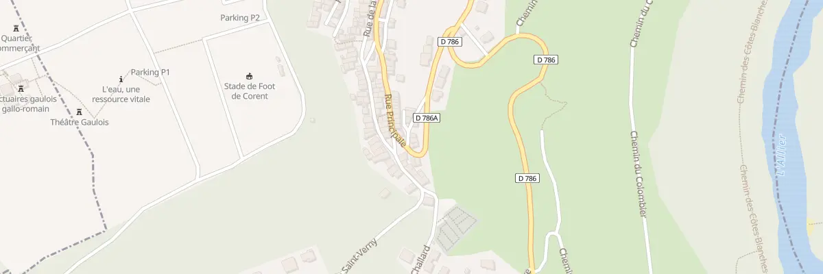 Plan du 3 Che des Rampeaux à Corent