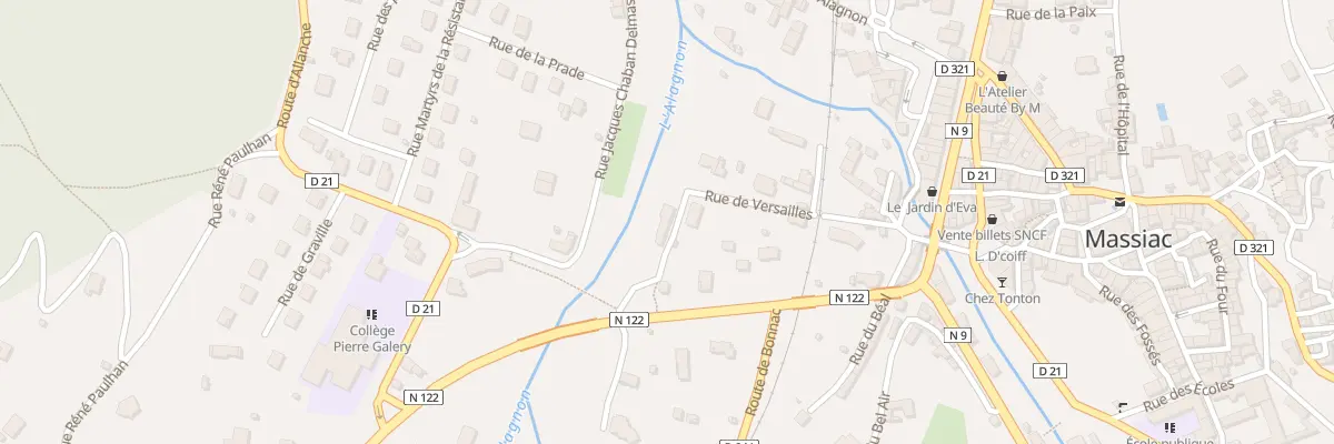 Plan du 26 Rue de Versailles à Massiac