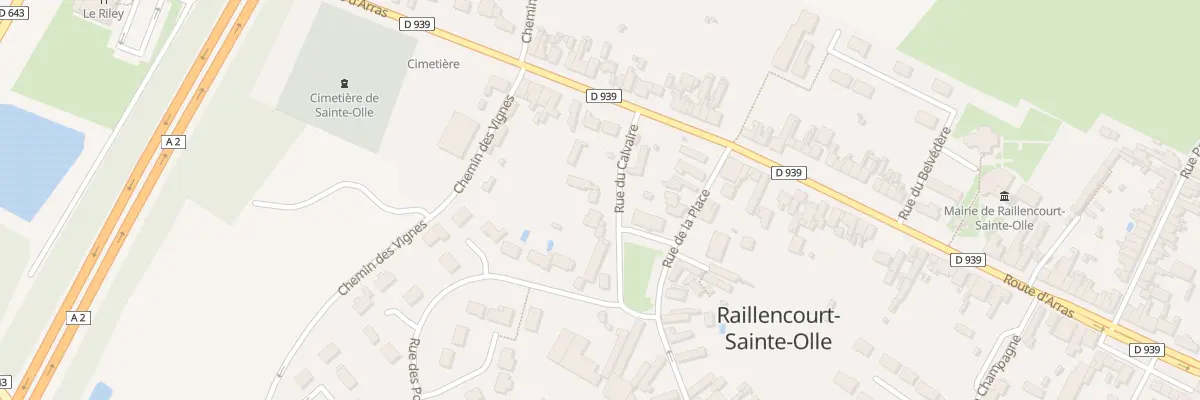 Plan du 8 Rue du Calvaire à Raillencourt-Sainte-Olle