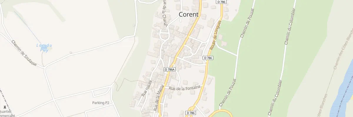 Plan du 43 Rue Principale à Corent