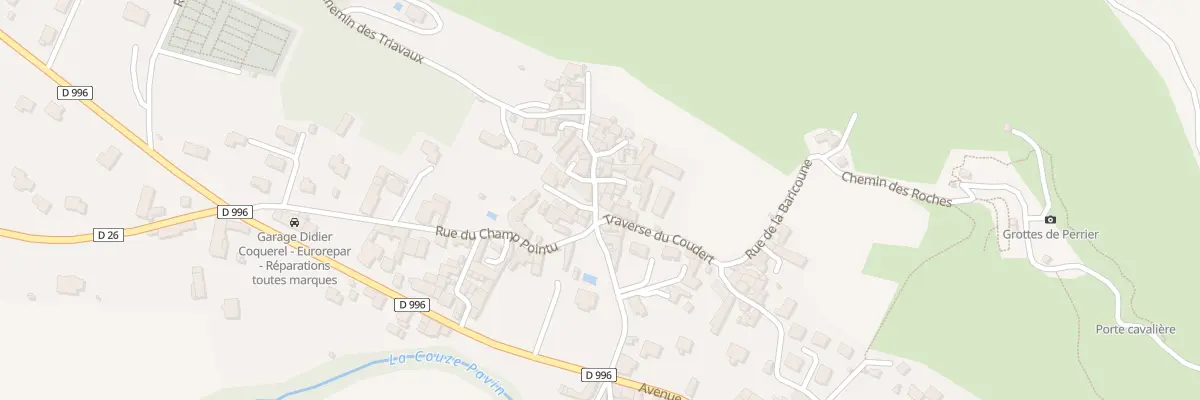 Plan du 14 Rue du Coudert à Perrier