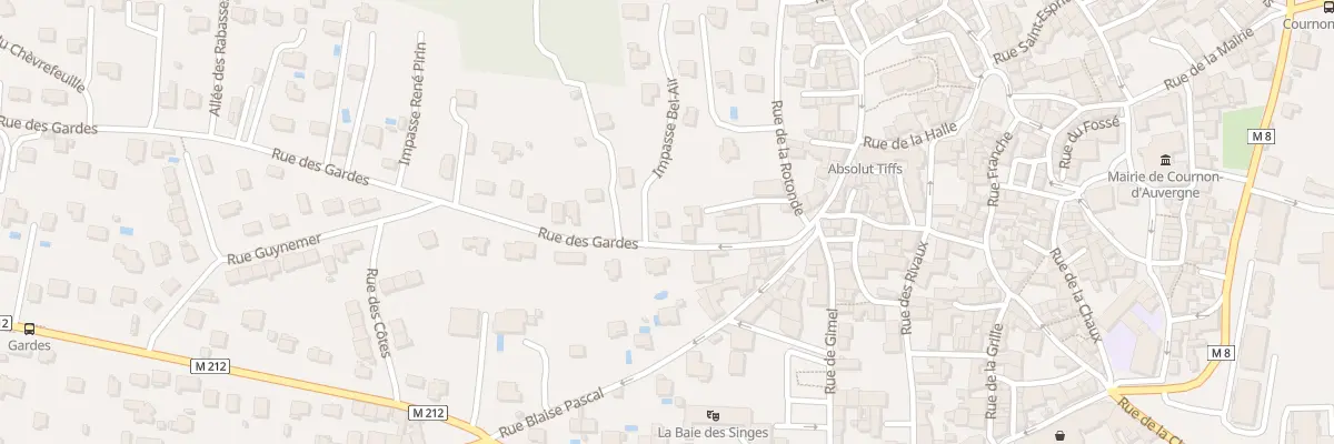 Plan du 6 Rue des Gardes à Cournon-d’Auvergne