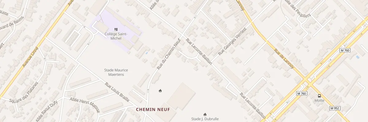 Plan du 71B Rue du Chemin Neuf à Roubaix