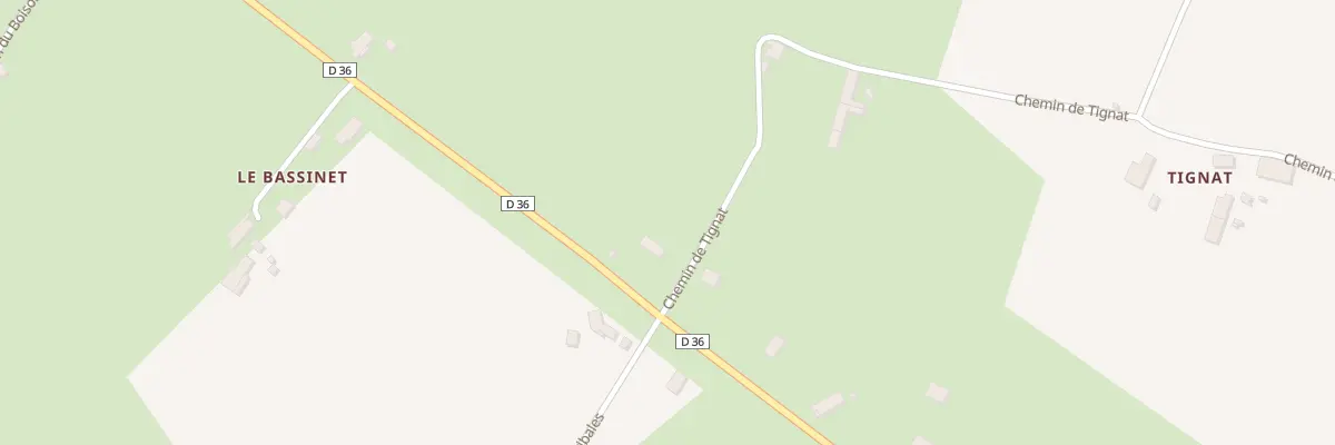 Plan du 1 Che de Tignat à Fleuriel