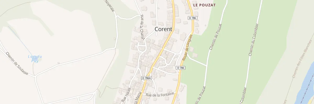 Plan du 42 Rue Principale à Corent