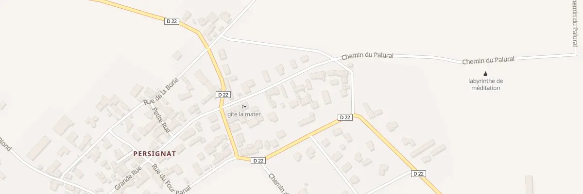 Plan du 8 Rue de la Fontaine - Persignat à Aubiat
