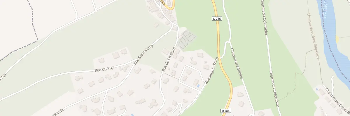 Plan du 3 Rue de Challard à Corent
