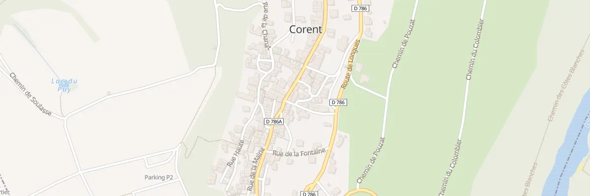 Plan du 12 Rue du Petit Corent à Corent