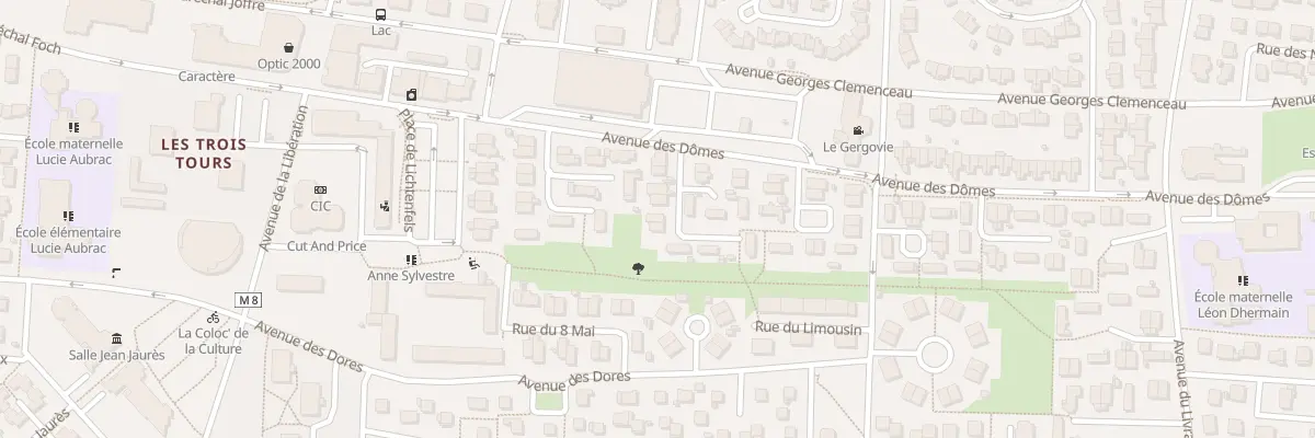 Plan du 8 Pl du Turluron à Cournon-d’Auvergne
