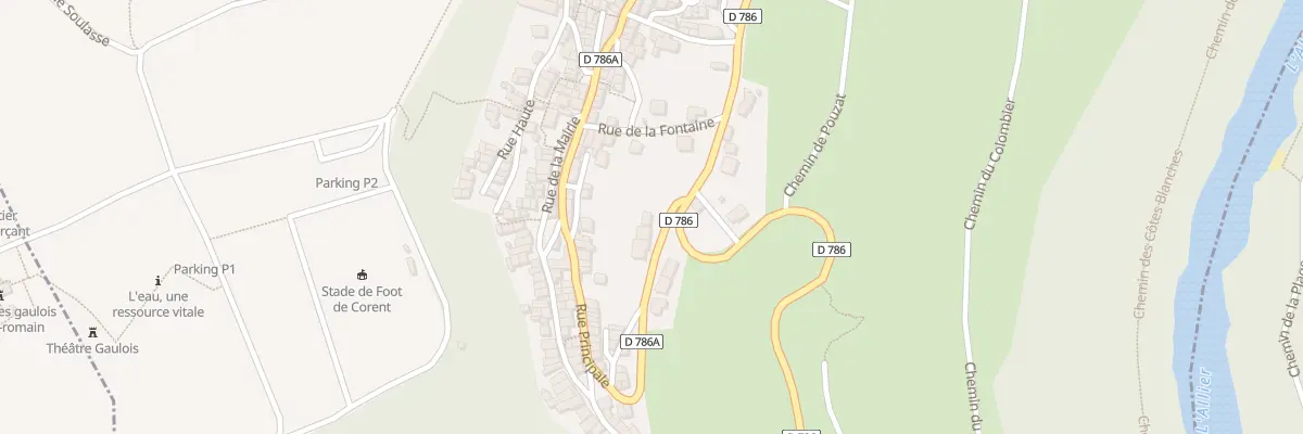 Plan du 123 Che des Rampeaux à Corent