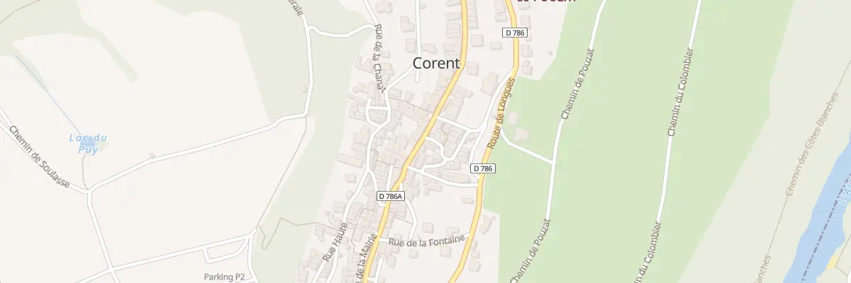 Plan du 33 Rue Principale à Corent