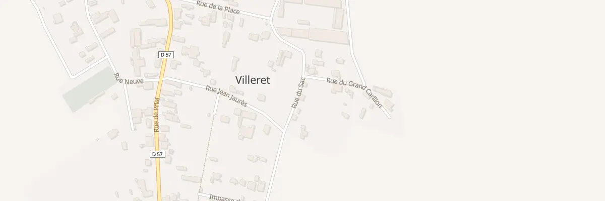 Plan du 7 Rue du Sac à Villeret