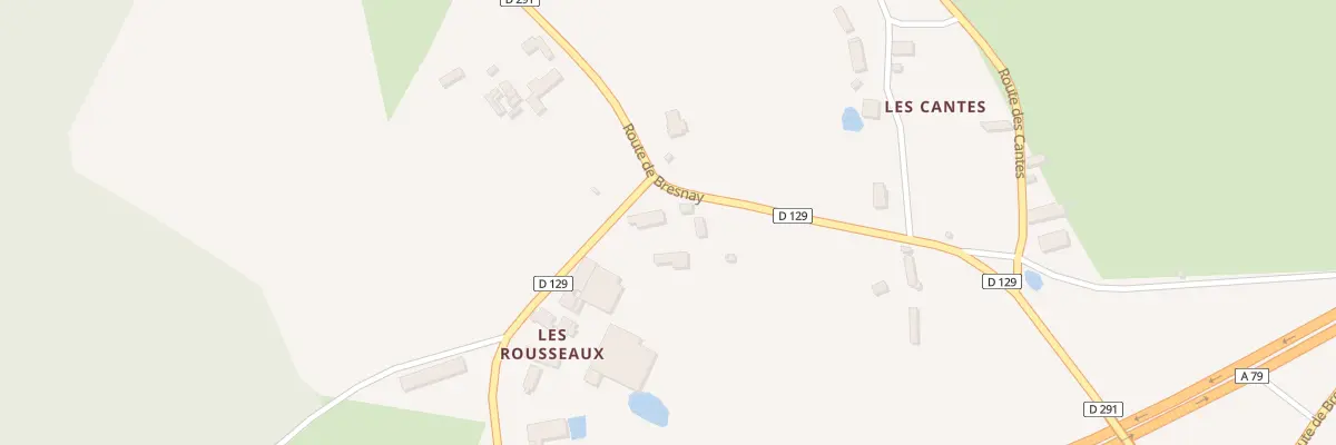 Plan du 5264A Les Rousseaux à Cressanges