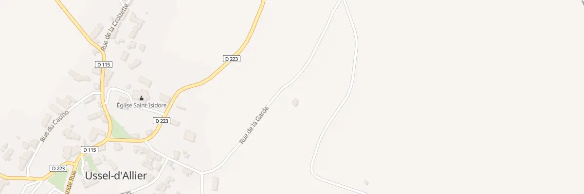 Plan du 18 Rue de la Garde à Ussel-d’Allier