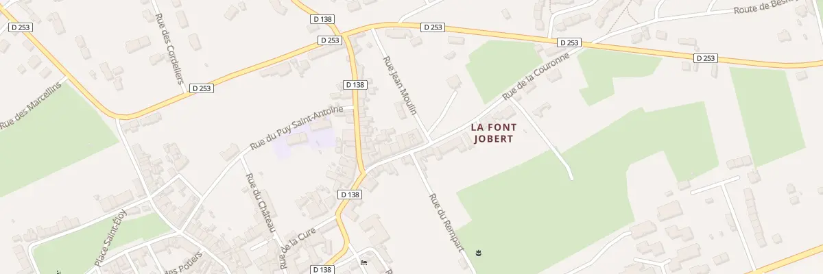 Plan du 19 Rue de la Couronne à Souvigny