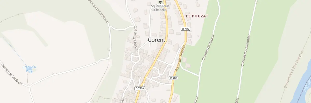Plan du 36 Rue Principale à Corent