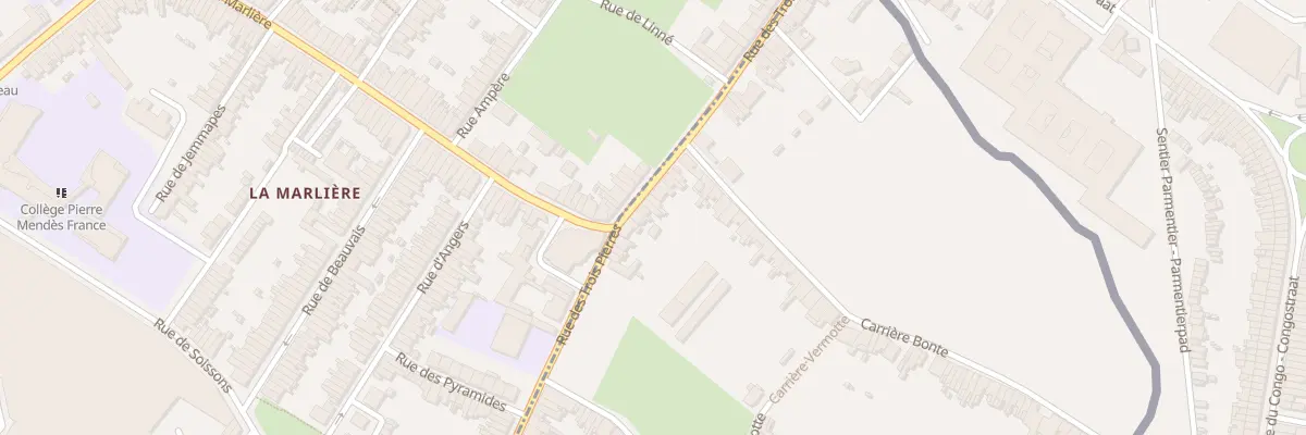 Plan du 305 Rue des Trois Pierres à Wattrelos