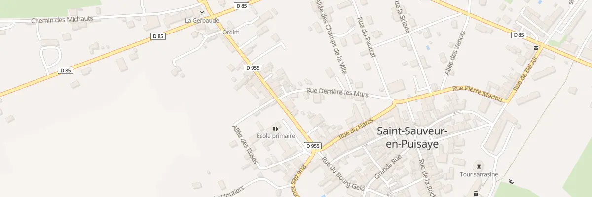 Plan du 2 Rue Derrière les Murs à Saint-Sauveur-en-Puisaye