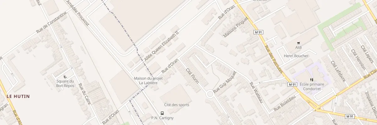 Plan du 1 Rue d’Oran Cite Florin à Wattrelos