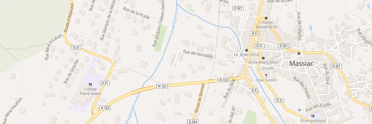 Plan du 5 Rue de Versailles à Massiac