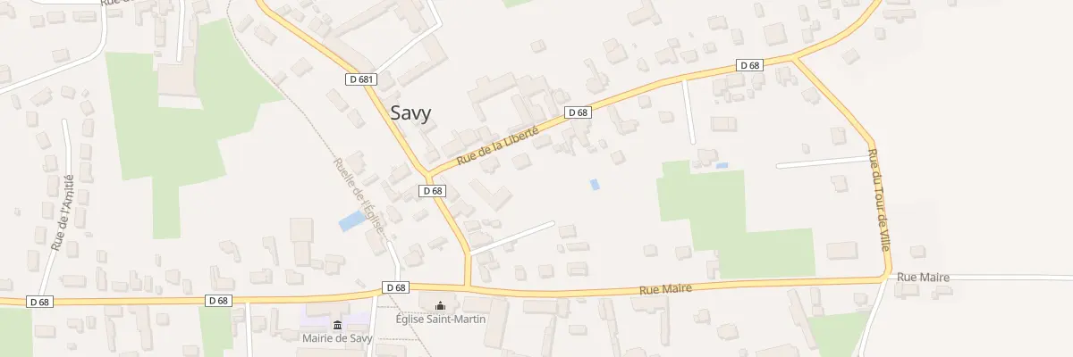 Plan du 6 Rue de la Liberté à Savy
