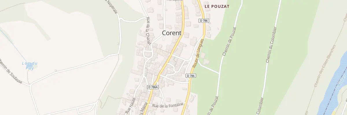 Plan du 29 Rue Principale à Corent