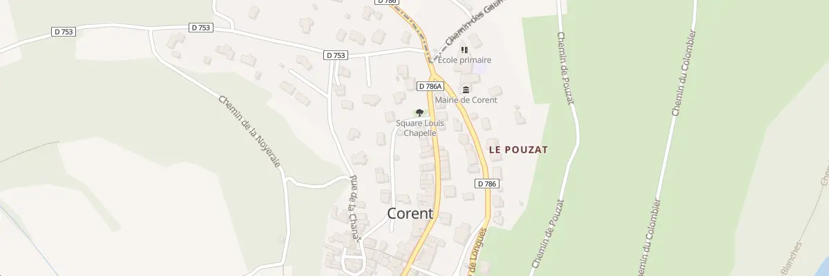 Plan du 8 Rue Principale à Corent
