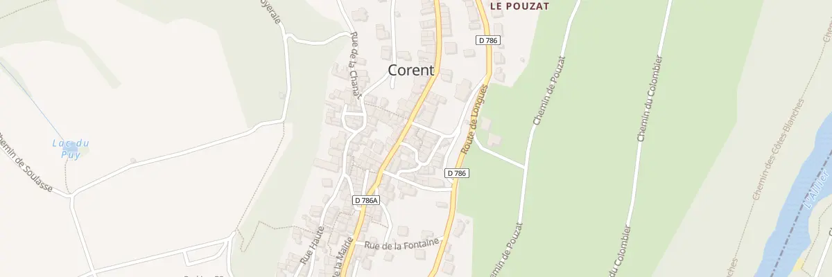 Plan du 7 Ptr Petite Rue Basse à Corent