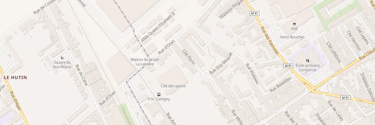 Plan du 29 Rue d’Oran Cite Florin à Wattrelos