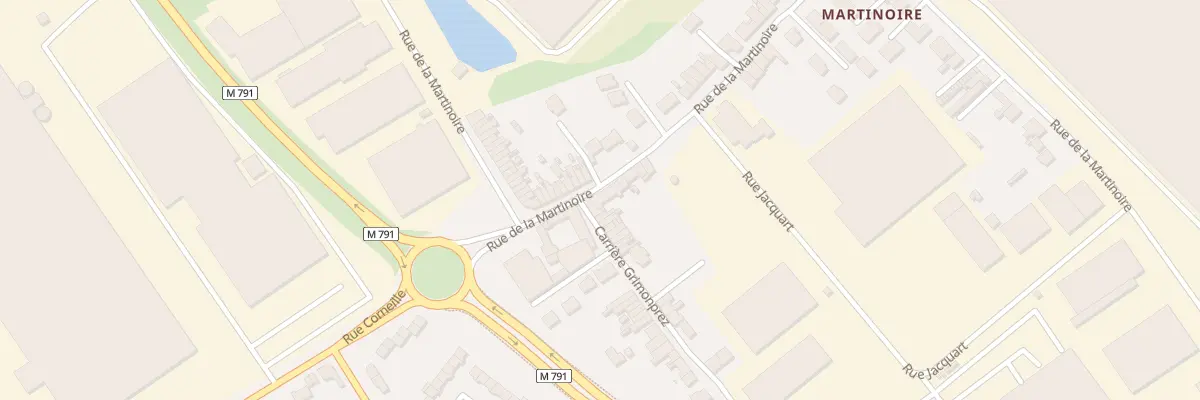 Plan du 347 Rue de la Martinoire à Wattrelos