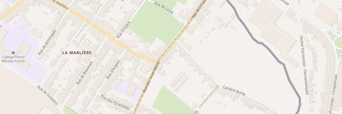 Plan du 307 Rue des Trois Pierres à Wattrelos